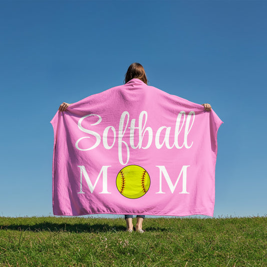 🥎Softball Mom Fleece Blanket