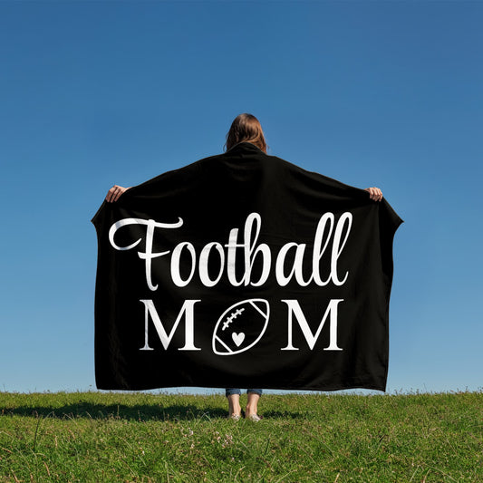 🏈 Football Mom Fleece Blanket