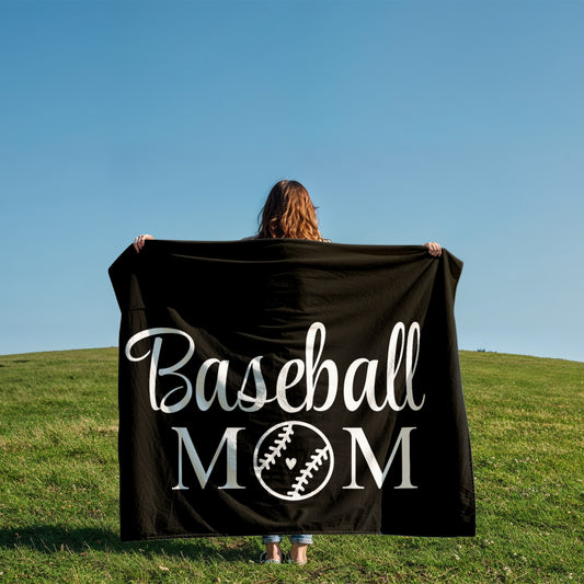 ⚾ Baseball Mom Fleece Blanket